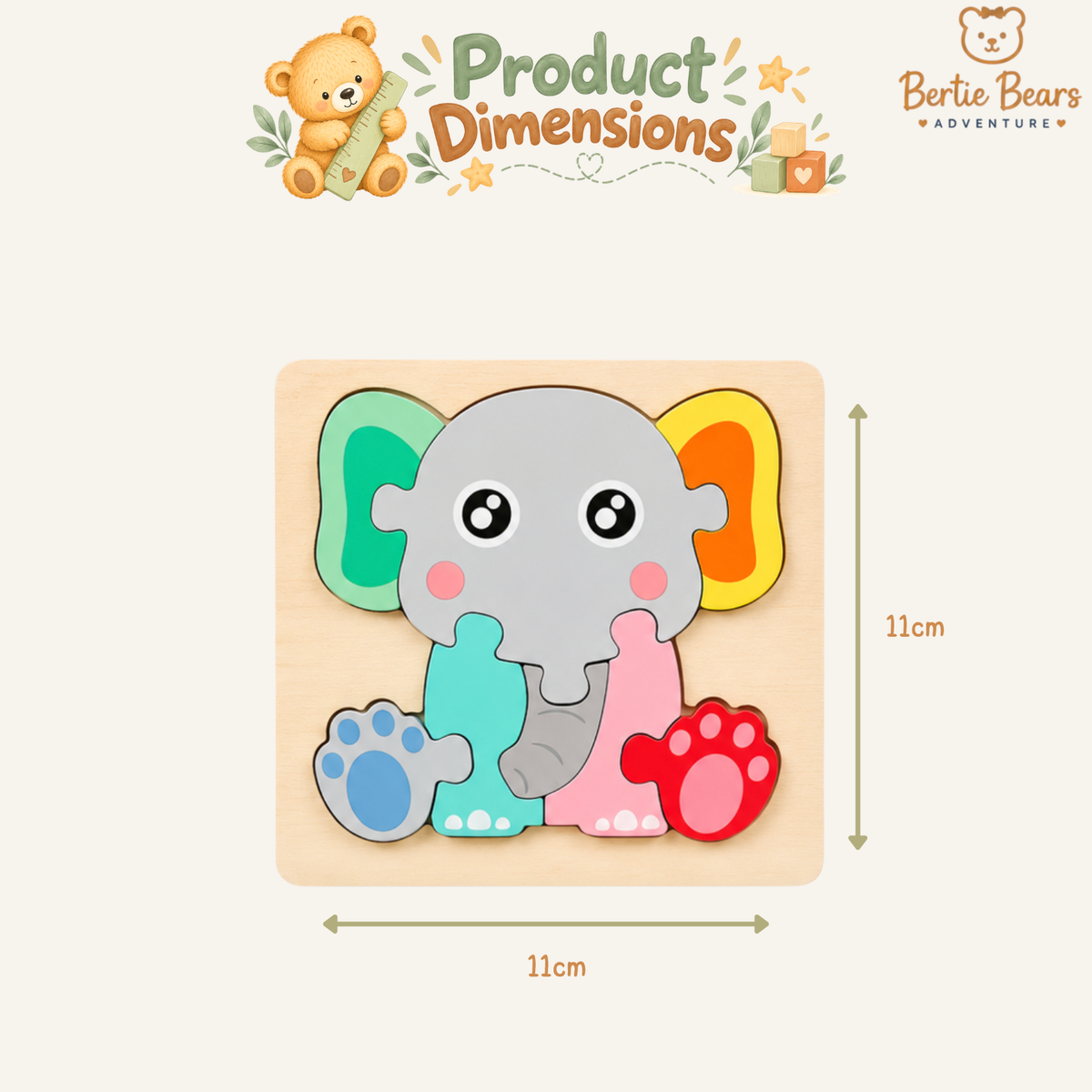 Montessori Mini 3D Wooden Puzzles