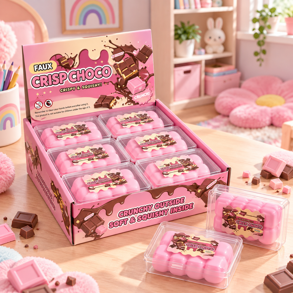 Faux Crisp Choco Pink Crunchy Squishy