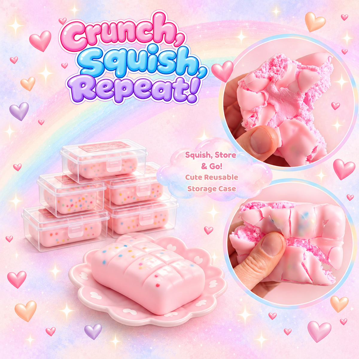 Faux Crisp Choco Pink Crunchy Squishy