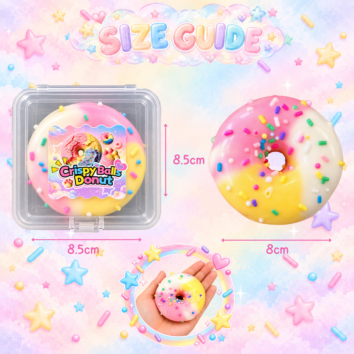 Crispy Crunchy Donut Crackle Squishy – Sensory Toy