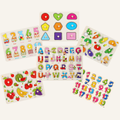Little Learners Wooden Peg Puzzles – Choose Your Designs