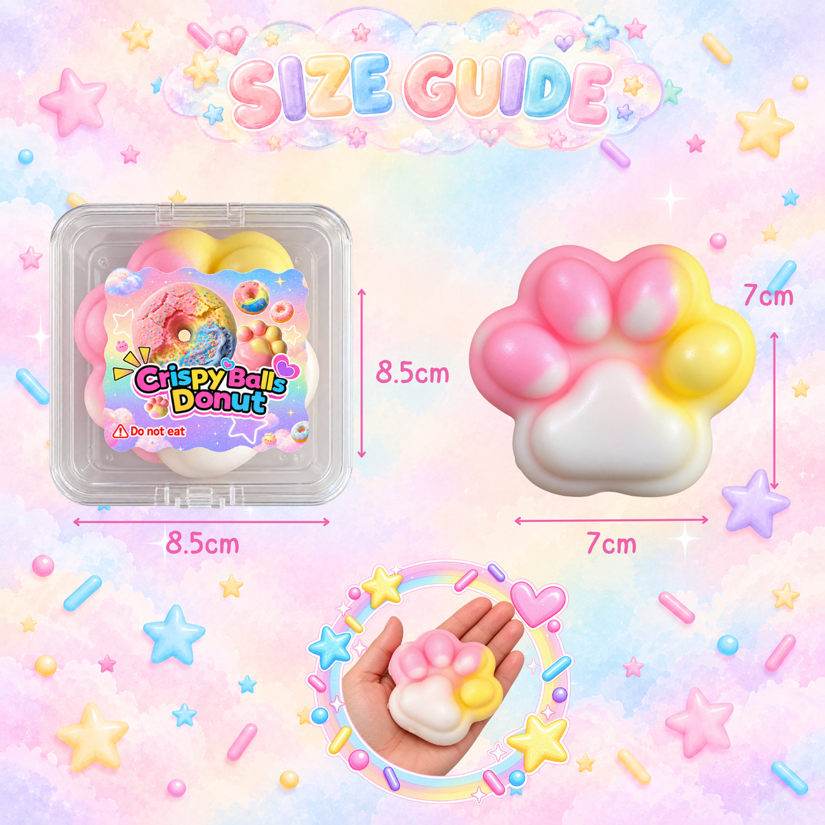 Crunchy Paw Print Squishy– Crackle & Squish Sensory Toy