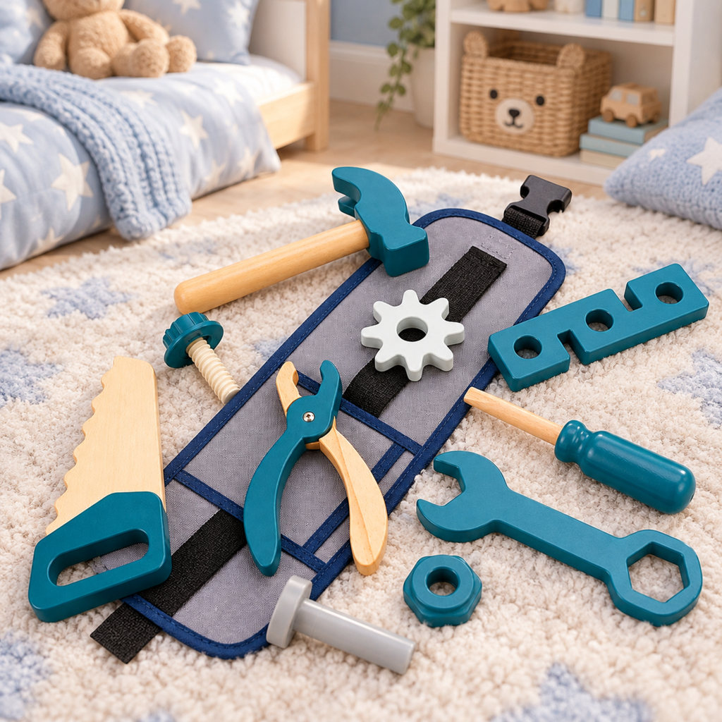 Wooden Repair Man Builder Role Play Kit