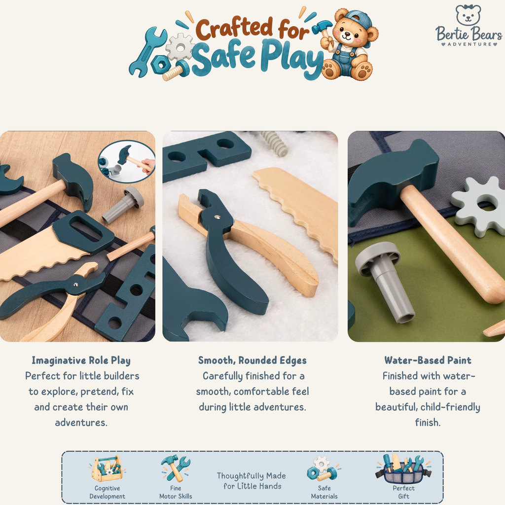 Wooden Repair Man Builder Role Play Kit