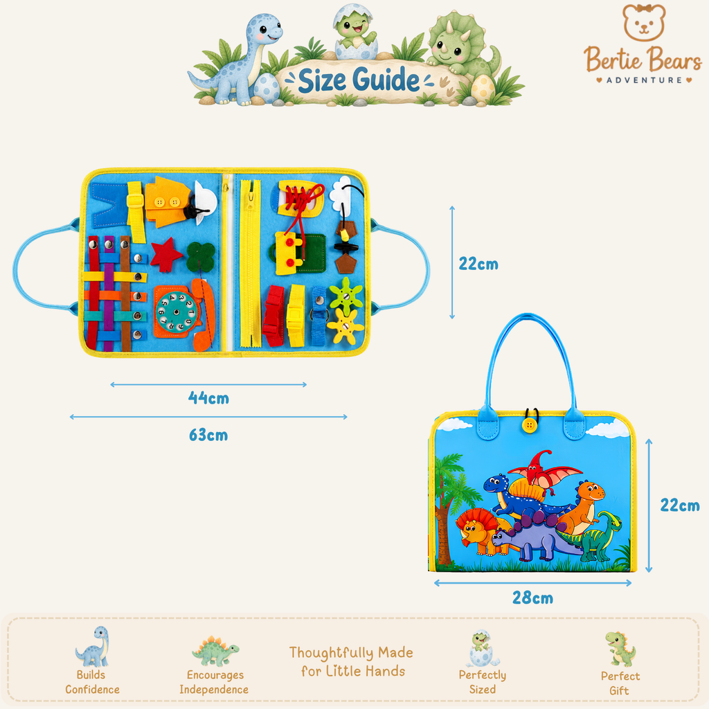 Dinosaur Felt Busy Board Quiet Book